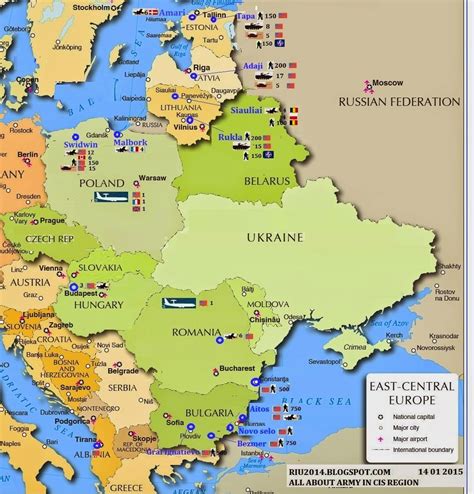 Eastern Europe Map Nato