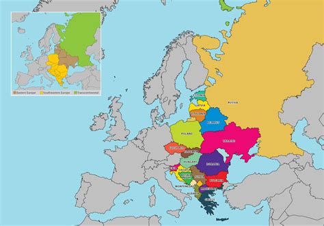 Eastern Europe Region Map