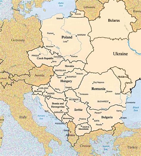 eastern europe map images