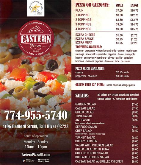 eastern pizza fall river