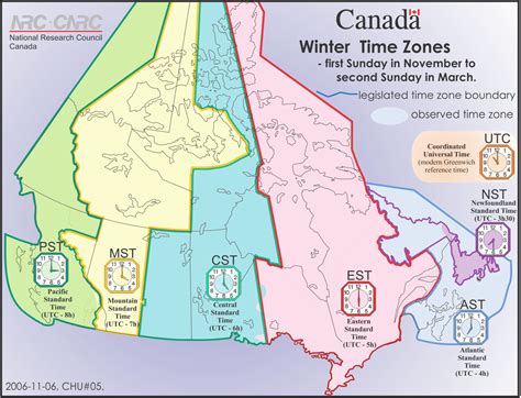 eastern standard time zone canada