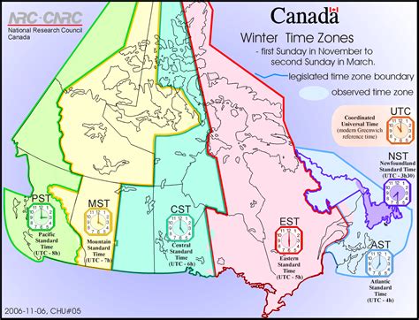 eastern time zone canada map