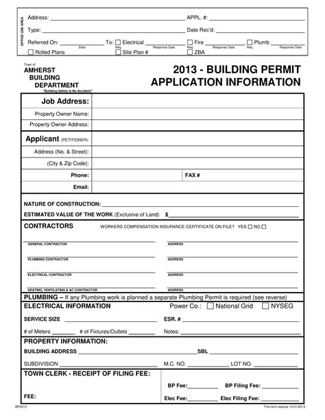 Easthampton Ma Building Permit Application