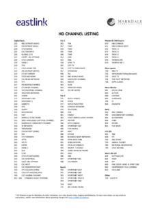 Eastlink Basic Cable Channel Guide