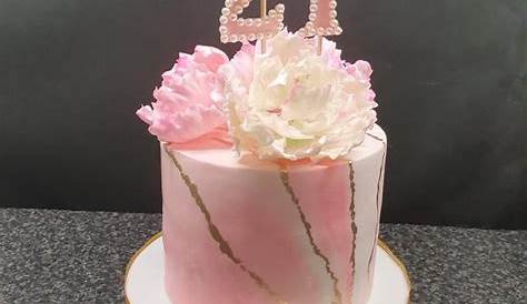 Sweet and Simple Baking: Simple 21st Birthday Cake with Roses