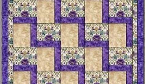 Easy 3 Yard Quilt Patterns Free Heirloom Elegance Three Pattern Hopscotch