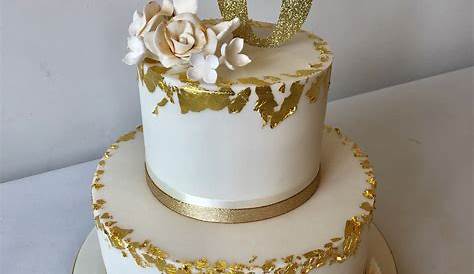 Floral 70th birthday cake - Three Sweeties