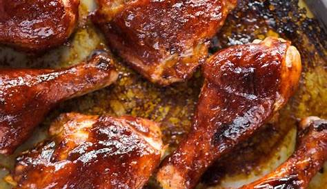 Easy Oven Baked Barbecue Chicken The Easiest Way To Make Tender Tangy Barbecue Chicken In The O Barbecue Chicken Recipe Baked Chicken Legs Baked Bbq Chicken