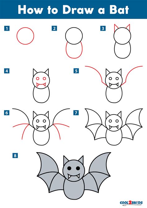 How to Draw a Bat Cool2bKids