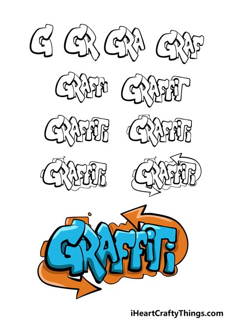 How to draw graffiti letters nice step by step Graffiti