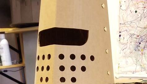 Printable Cardboard Knight Helmet Template - Free Printable