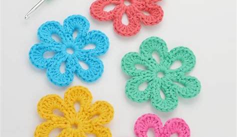 Easy Crochet Applique Free Patterns , Flower Pattern