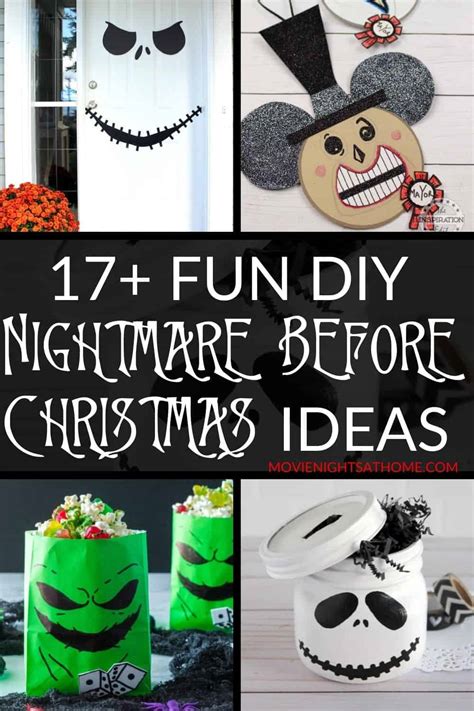 Easy Diy Nightmare Before Christmas Decorations