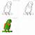 easy drawing of parrot step by step