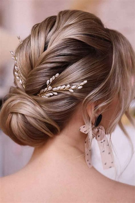 Messy Bun Updo For MidLength Hair Women Hairstyles