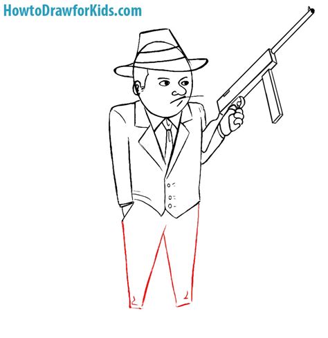 How to Draw Gangsta, Coloring Page, Trace Drawing