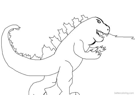 Easy Godzilla Coloring Pages: Perfect For Kids And Adults