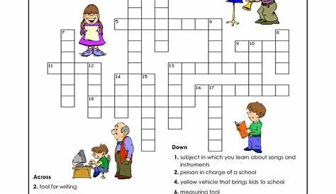 Free Easy Printable Crossword Puzzles For Kids - Printable Crossword