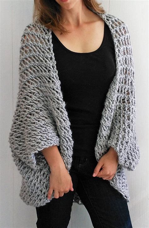Knitting Pattern for Chunky scarf Easy Knit Diamond