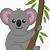easy koala clip art