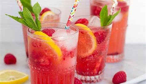 Ein sommerlicher Trinkgenuss mit Himbeeren | Non alcoholic drinks, Fun