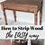 easy off on wood furniture
