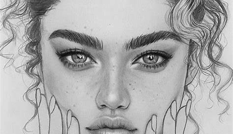 Easy Pencil Drawings Of People Faces Portrait Sketch Drawing Portrait Rihanna By