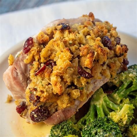 Baked Pork Chops and Stuffing for Two (35 min) 5 Ingredients • Zona Cooks