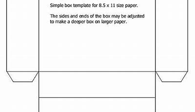 Easy Printable Box Template