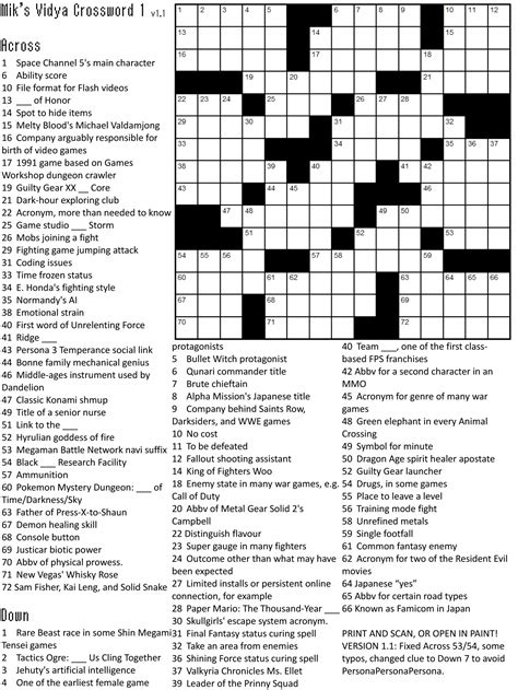Easy Printable Crossword Puzzles: A Fun Way To Exercise Your Brain