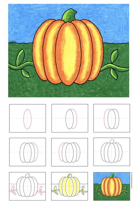 How To Draw a Pumpkin (Step by Step Pictures) Pumpkin