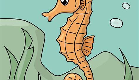 Easy Seahorse Drawing At Gets Free Download