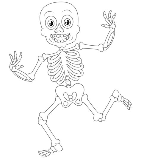 Easy Skeleton Coloring Pages: A Fun Activity For Kids