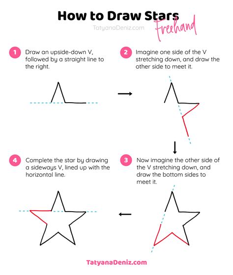 How to Draw a Star Easy StepbyStep Drawing Tutorial