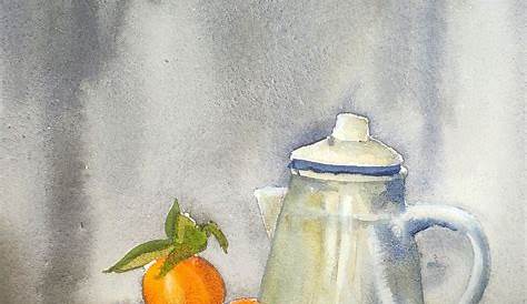 Easy Still Life Painting Watercolor Fruit At