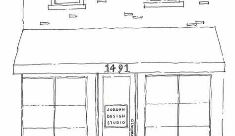 Easy Storefront Drawing At Gets Free Download