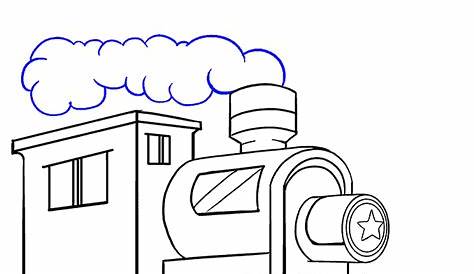 How To Draw Train Smoke - Quick Drawing