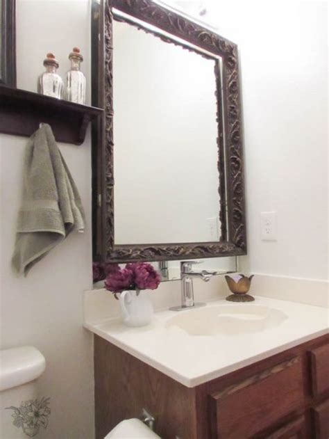 Frameless Bathroom Mirror Ideas Easy Budget Upgrades Apartment Therapy