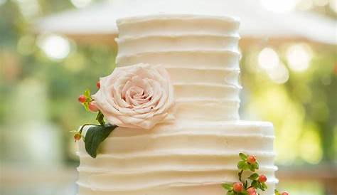 Simple, Small Wedding Cake