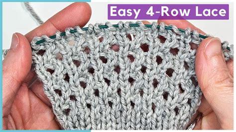 Easy 4 Row Lace Knitting Patterns