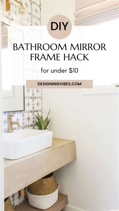 Easy Bathroom Mirror Framing