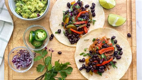 Easy Bean Fajitas