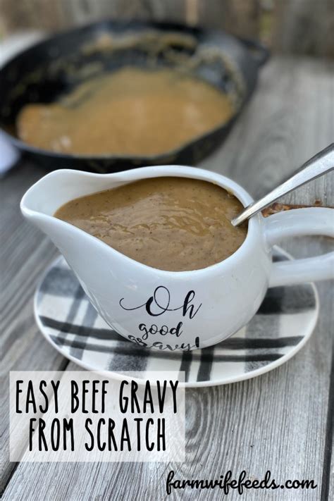 Easy Beef Gravy From Scratch