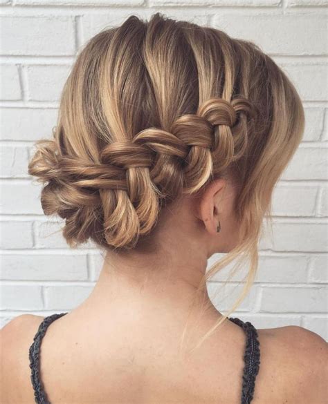 Fresh Easy Braided Updo For Thin Hair With Simple Style