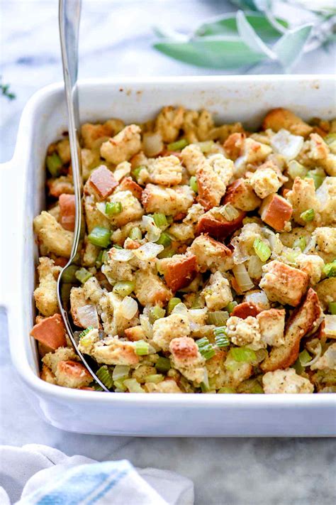 Easy Bread Stuffing Recipe Sizzling Eats