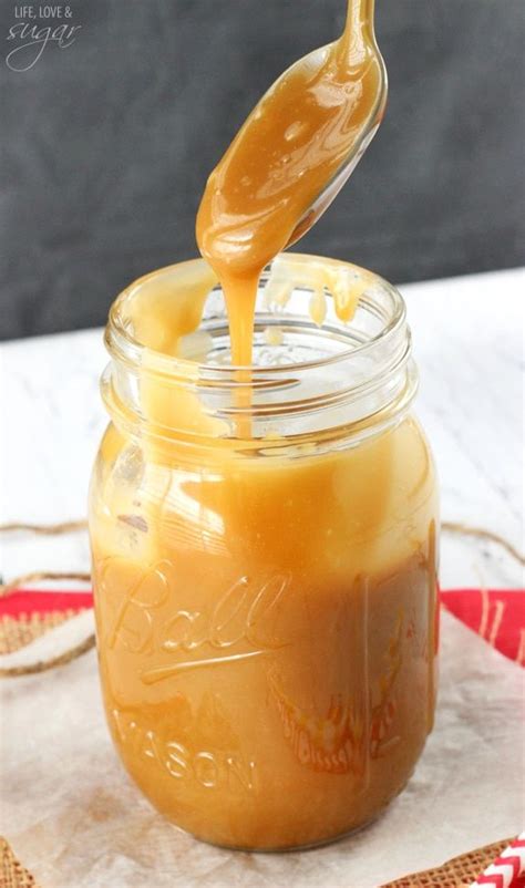 easy caramel sauce made with brown sugar