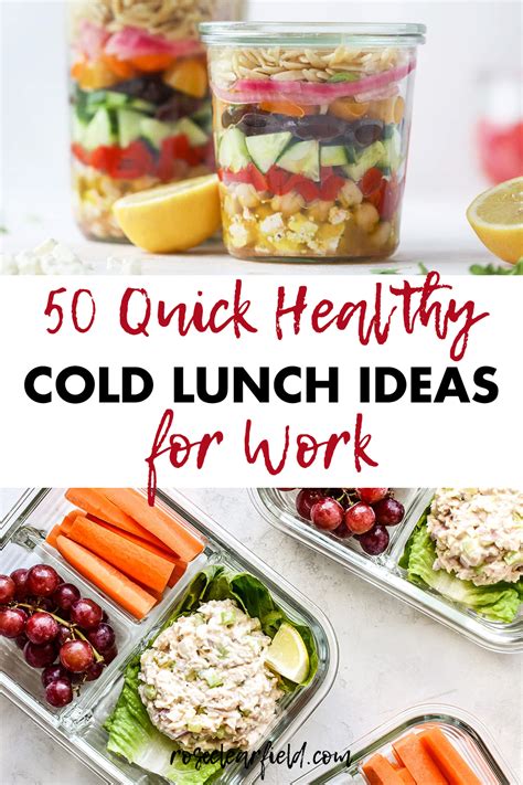 easy cold lunches for work