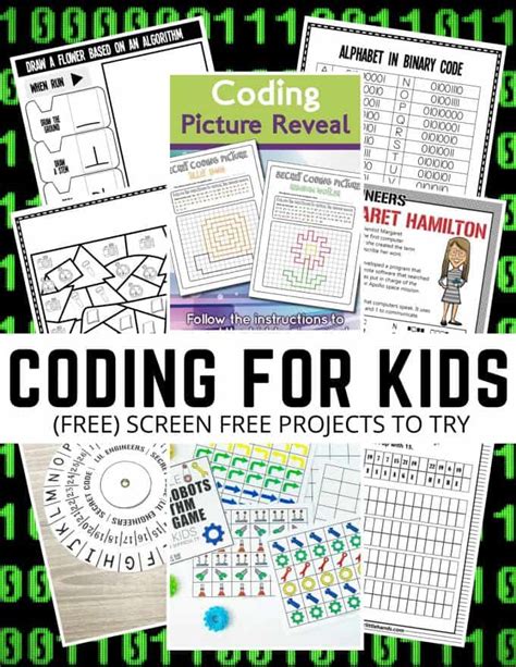 Easy Computer Coding Worksheet For Kids Free