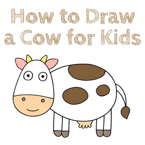 Easy Cow Drawing