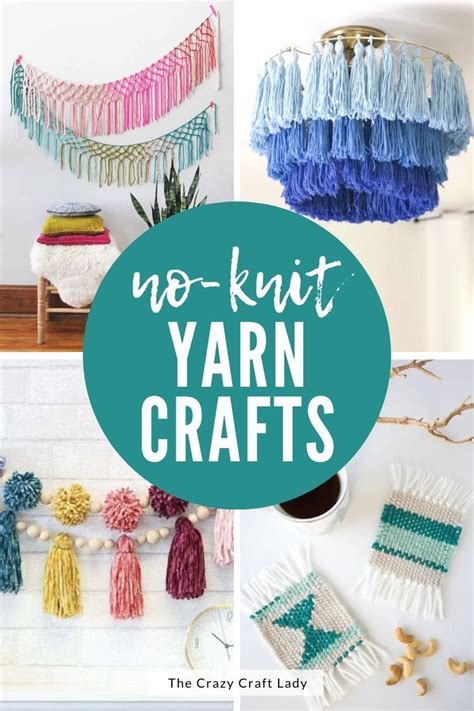 easy crafts using yarn